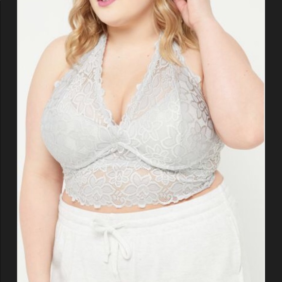 Other - 🆕🌺TRUE BY RUE 21 Gray Lace Halter Bralette🌺